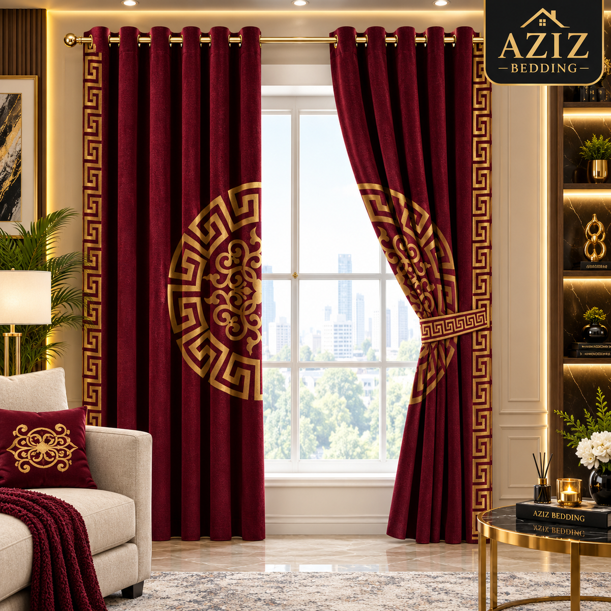 Red Splendid Curtains