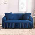 Blue Fitted Bubble Sofa Cover