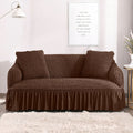 Brown Fitted Bubble Sofa Cover