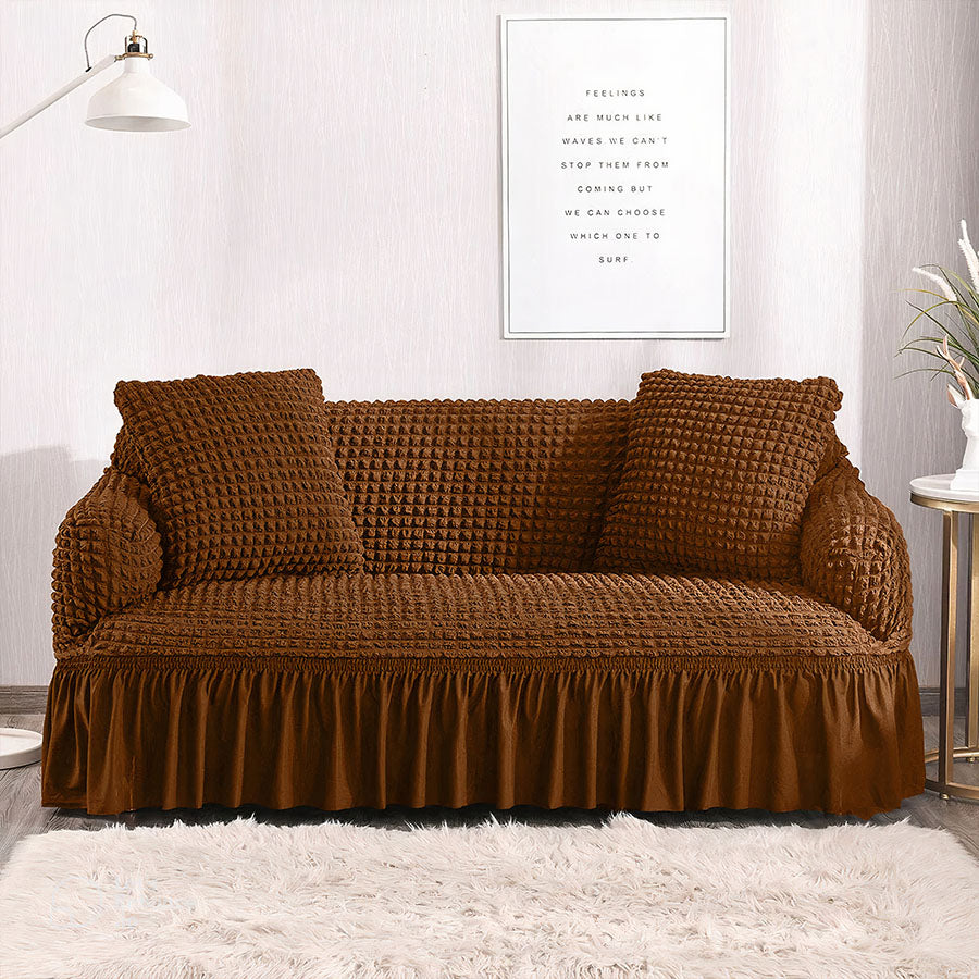 Copper Fitted Bubble Sofa Cover