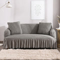 Grey Fitted Bubble Sofa Cover
