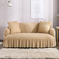 Beige Skin Fitted Bubble Sofa Cover