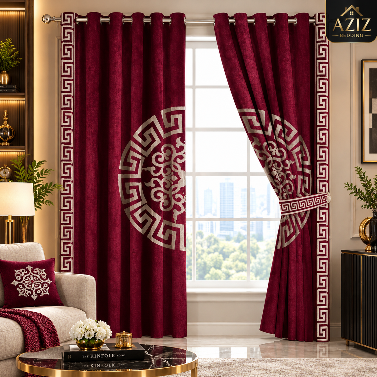 Red Splendid Curtains