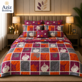 Dark pink Luxury 7 Piece Comfort Set