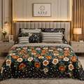 Black  Luxury 7 Piece Comfort Set