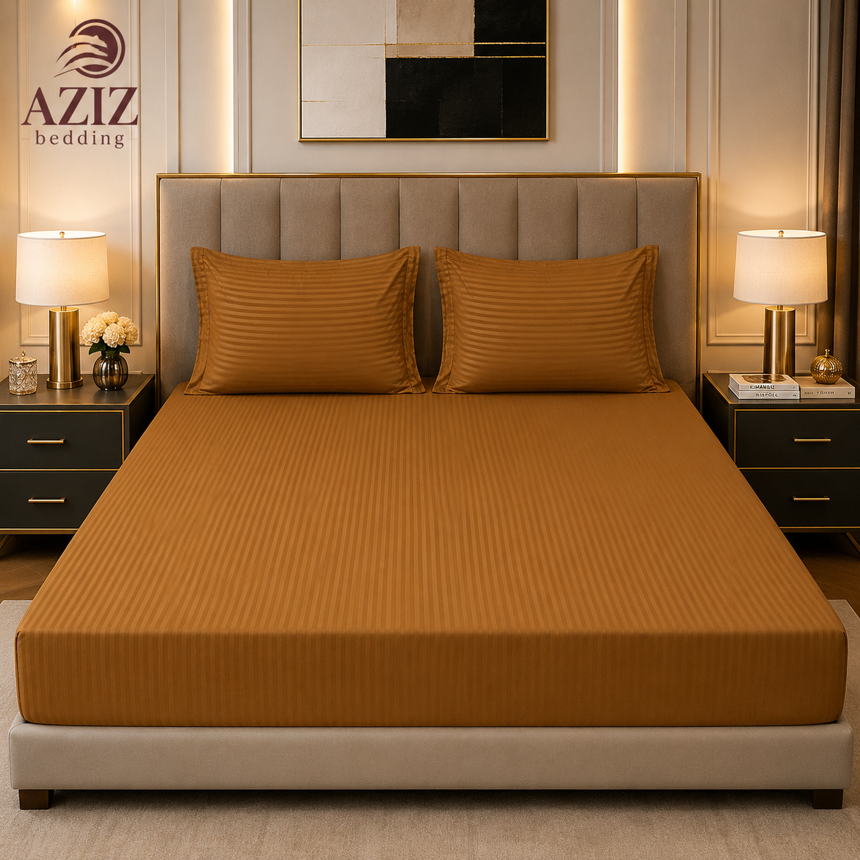 Mustard 3 Piece Fitted Sheets Set