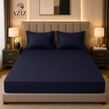 Blue 3 Piece Fitted Sheets Set