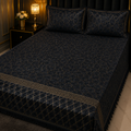Blue 3PC Texture Velvet Bedsheet Set