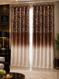 Chocolate  Digital Velvet Curtains