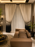 Premium Velvet Window Blind 2 Tone