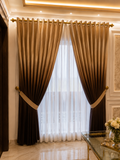 Premium Velvet Window Blinds 2 Tone