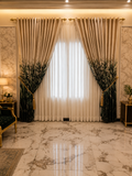 Premium Velvet Window Blind Floral Design