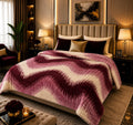 Soft Ac Blanket Purple&White