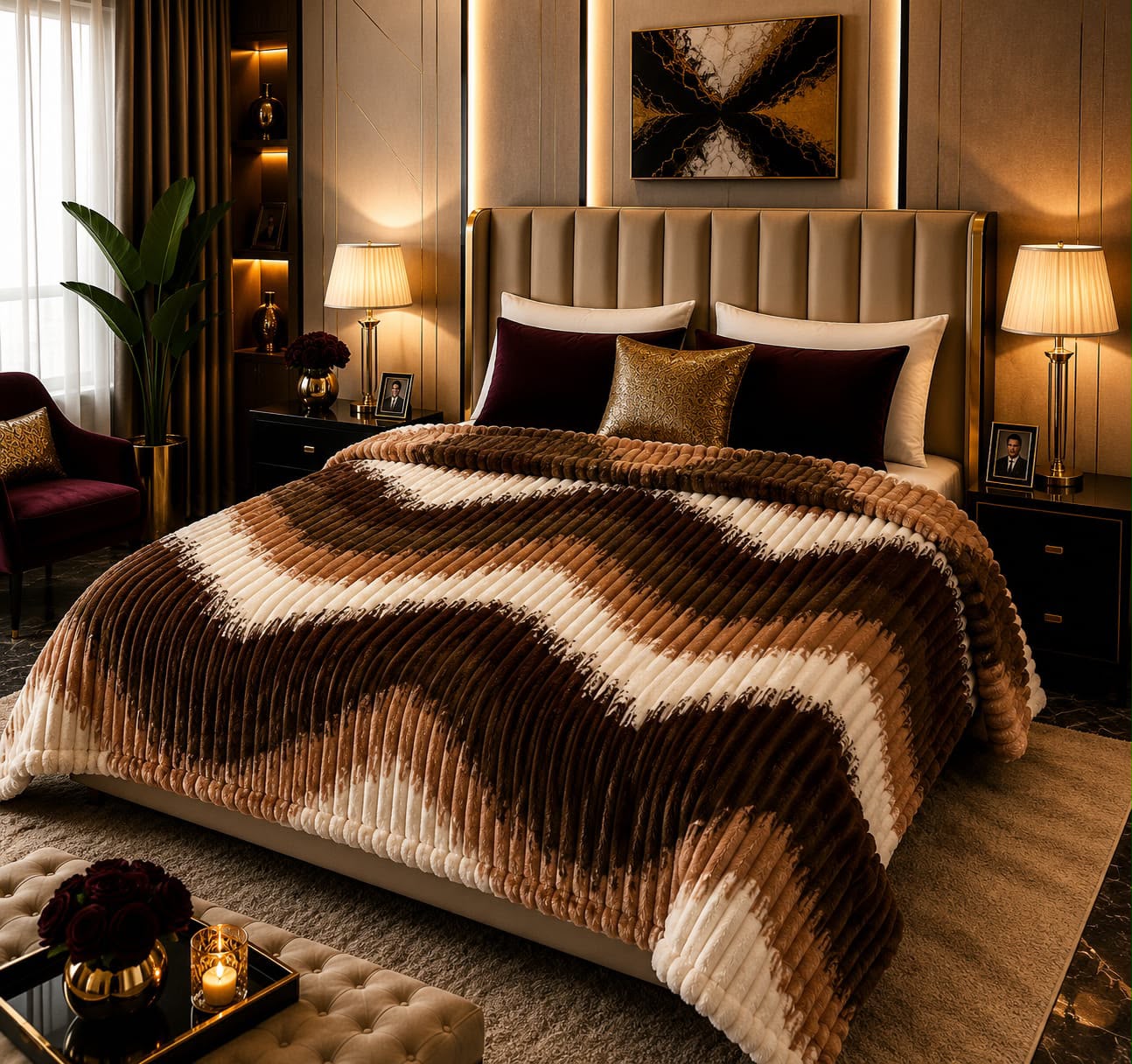 Soft Ac Blanket Chocolate