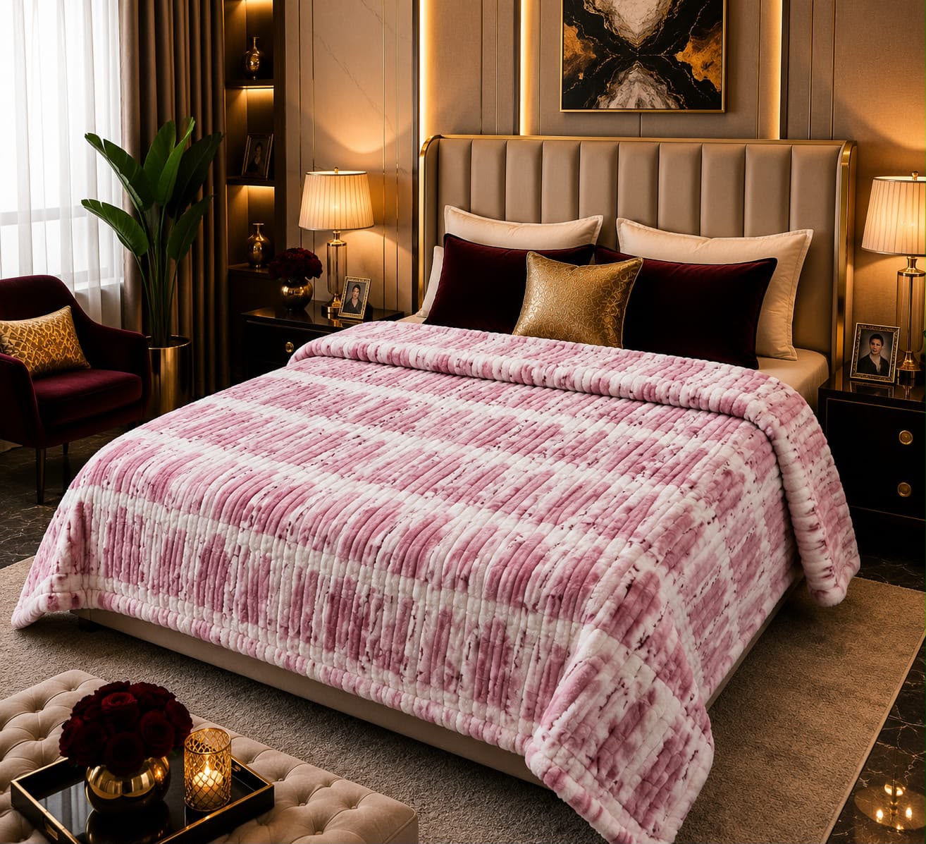 Soft Ac Blanket Pink