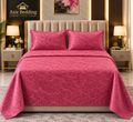 Maroon  3PC Texture Velvet Bedsheet Set