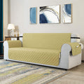 Golden Luxury Quilted Sofa Cover