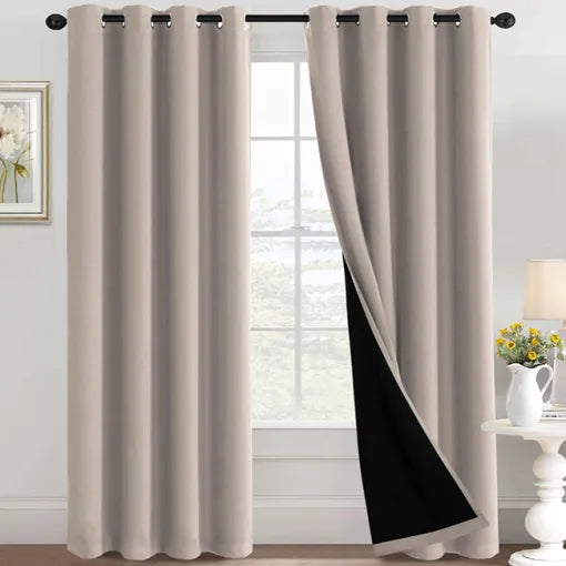 Silver Jacqauard Curtains