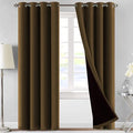 Brown Jacqauard Curtains