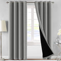 Grey Jacqauard Curtains