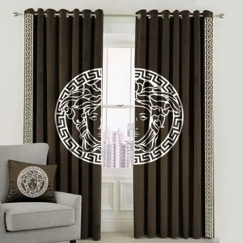 Brown Verscase Curtains