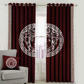 Red Verscase Curtains