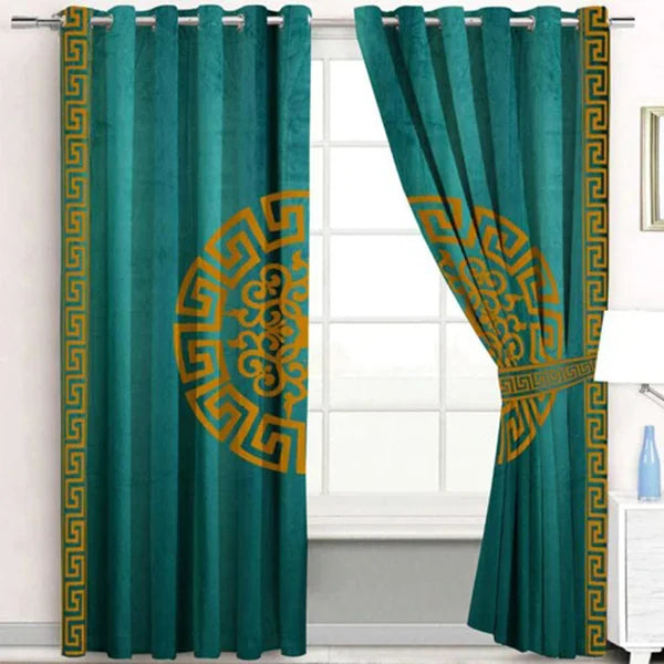 Sea Green Splendid Curtains