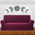 Maroon Turkish Sofa Cover