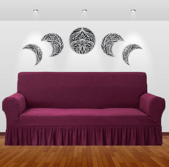 Maroon Turkish Sofa Cover