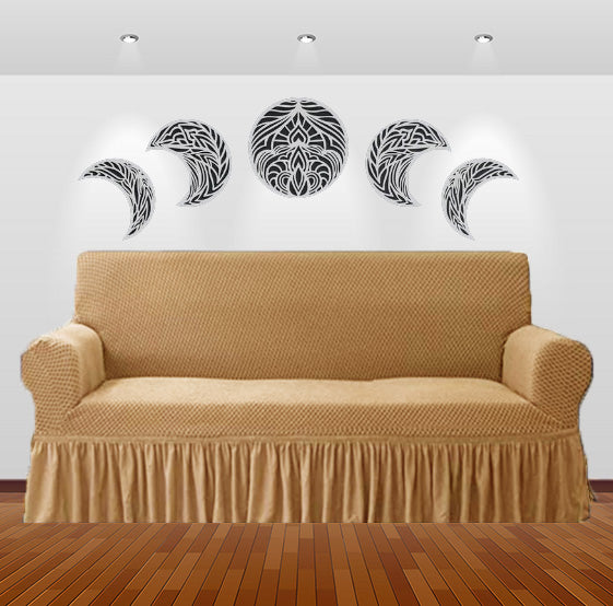 Golden Turkish Sofa Cover