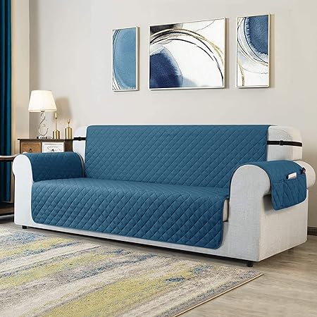 Zinc Luxury Quilted Sofa Cover