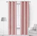 Pink Jacquarad Plain Curtains