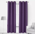 Purple Jacquarad Plain Curtains