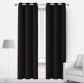 Black Jacquarad Plain Curtains
