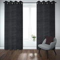 Black Jacquarad Doitted Curtains