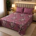 Lavender Plain Rich Cotton Bedsheet