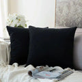 Black Soft feel Velvet Cushion cover