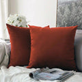 Orange Soft feel Velvet Cushion cover
