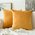 Mustard Soft feel Velvet Cushion cover