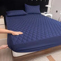 Blue Water Proof Bubble Mattress Cover