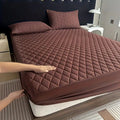 Brown Water Proof Bubble Mattress Cover