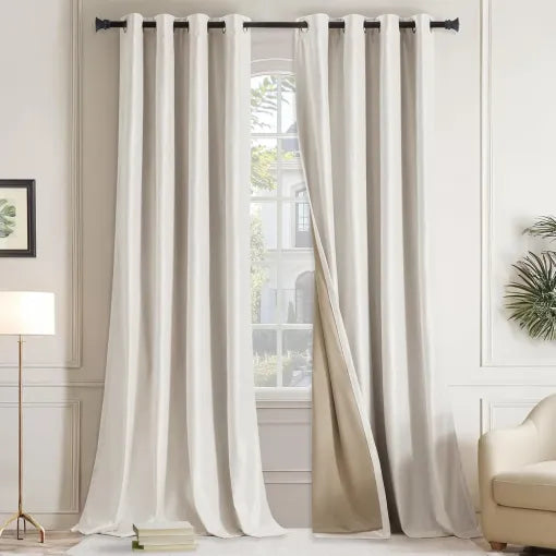 Cream Velvet Curtains