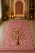 Pink   Aziz Bedding Traditional Quilted Prayer Mat