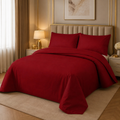 Red Premium Micro Cotton  BedSpread Set