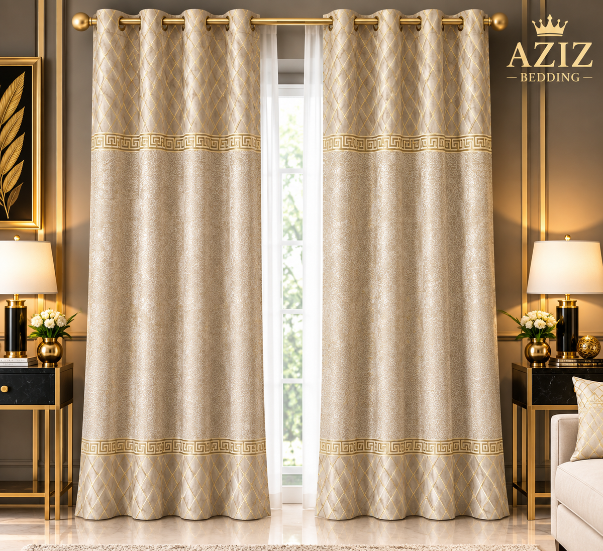 VELVET TAXTURE CURTAIN (WHITE)