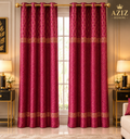 VELVET TAXTURE CURTAIN (MAROON)