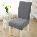 Grey Stripe Jacquard Chair Cover