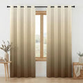 Natural Wood Digital Velvet Curtains