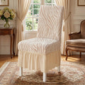 Skin Zebra Velvet Chair Cover