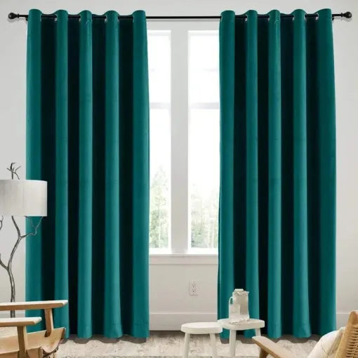 Zinc Plain Velvet Curtains